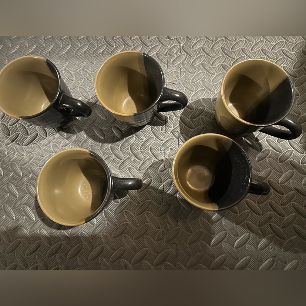 Sango China Limited Edition Mocha Coffee Mug Set of 5 Brown